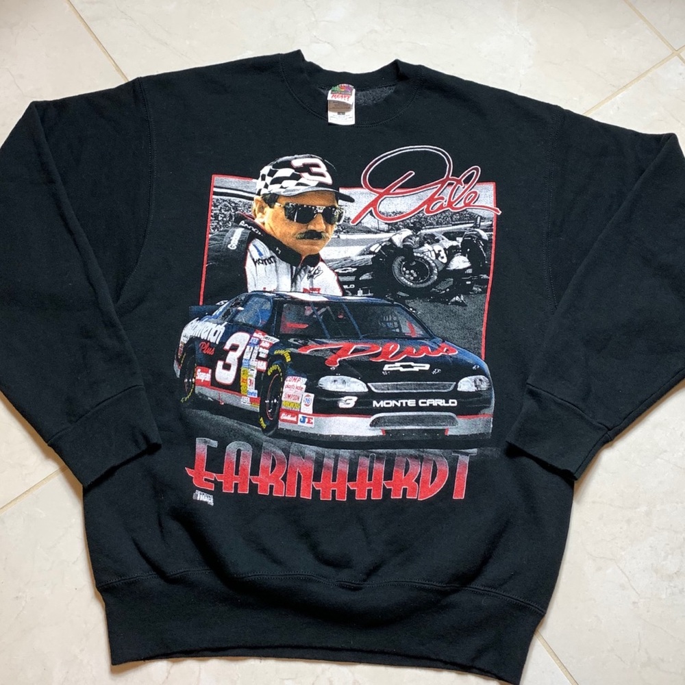 Vintage Dale EarnHardt NASCAR Sweater Size Large